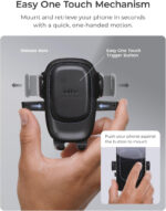 iOttie Easy One Touch 6 Universal Car Mount Dashboard & Windshield Suction Cup Phone Holder for iPhone Samsung, Google, All Smartphones - Image 2
