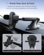 iOttie Easy One Touch 6 Universal Car Mount Dashboard & Windshield Suction Cup Phone Holder for iPhone Samsung, Google, All Smartphones - Image 5