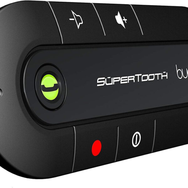 Buddy Handsfree Bluetooth Visor Speakerphone Car Kit for Smartphone Devices, Compatible with iPhone, Samsung, Huawei, Google and Other Mobile Smartphones - Black