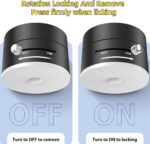 Vacuum Magnetic Suction Phone Holder, 360° Rotatable Suction Cup Phone Mount Retractable Folding Mobile Phone Stand Magnetic Cell Phone Holder for Smooth Surface Car Smart Automatic (D) - Image 4