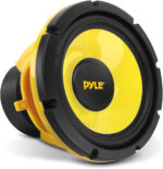 Pyle Car Midbass Speaker System, Pro 20 cm 400 Watt 4 Ohm Auto Component Poly Woofer, Car Stereo and Audio Door Speakers with 1.13 kg Magnet, 50Hz-5KHz Frequency, 9.1 cm Mount Depth