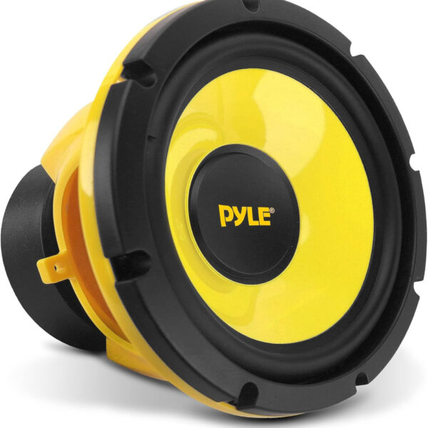 Pyle Car Midbass Speaker System, Pro 20 cm 400 Watt 4 Ohm Auto Component Poly Woofer, Car Stereo and Audio Door Speakers with 1.13 kg Magnet, 50Hz-5KHz Frequency, 9.1 cm Mount Depth