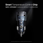 PORTENTUM Car Charger Adapter 60W + 60 W USB-C Cable included – Dual and simultaneous – USBC PD 30W + USBA QC 30W – Cigarette Lighter USB Charging for iPhone iPad Android Tablet Smartphone - Image 5