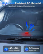 108dB Car Alarm System, Vehicle Anti-Theft Vibration Sensor Alarm & Red Light, Wireless Remote Anti Theft Car Device with Magnetic Install Design for Car, Truck - Image 4