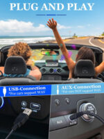 External Universal CD Player for Car - LEHWEY Portable CD Player with Extra USB Extension Cable, Plugs into Car USB Port, Laptop, TV, Mac, Computer, for Android 4.4 and Above Navigation - Image 2