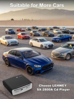 External Universal CD Player for Car - LEHWEY Portable CD Player with Extra USB Extension Cable, Plugs into Car USB Port, Laptop, TV, Mac, Computer, for Android 4.4 and Above Navigation - Image 4