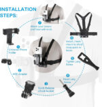 PellKing Mobile Phone Chest Mount Harness Strap Holder Cell Phone Clip Action Camera POV for Samsung iPhone Plus etc - Image 4