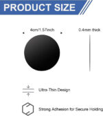 4 PCS Thin Metal Plates Replacement Mount Plate Kits with Strong Adhesive,Metal Plates for Mobile Magnetic,Phone Car Holder Compatible with Magnetic Car Mount etc(Black) - Image 2