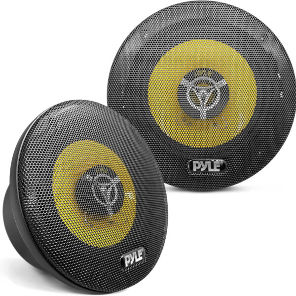 Pyle, 2-Way Car Speaker System, 17cm-240W Car Stereo Speakers, 4-ohm Sub Sound Speaker, Coaxial Loud Pro Audio, Quick Replacement Component Speaker, Car Door/Side Panel Mount Compatible, 2pc