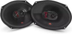 JBL Stage3 9637 3-way car speaker set by Harman Kardon - 375 watt car speakers - oval JBL box large 6" x 9" (152 mm x 230 mm), black
