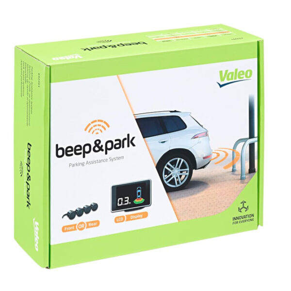 VALEO 632201 - Parking Assistance System - Beep&Park Kit: 4 Sensors + 1 LCD display - Front or Rear Installation