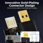 Carplay Wireless Adapter & Android Auto Wireless Adapter uk, 2 in 1 Mini Adapter With Gold-Planting Copper Interface, OEM AutoConnectivity,Compatible with iOS 10+ and Android 11 (Black) - Image 2