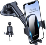 Miracase Car Phone Holder,Super Suction Cup & Ultra Stable Double Steel-Hook,360° Rotation Multi-Scene Mobile Phone Mount Cradle for Dashboard Windscreen Vent Van Stand for All 4.5"-7" Mobile Phone - Image 2