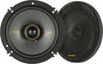 KICKER 51KSC6504 Coaxial Speaker System, 2-Way Design, One (1) Pair, 6.5" (160mm) Polypropylene Woofer/Midrange, 3/4" (20mm) Silk-Dome Tweeters, 100 Watts RMS, 200 Watts Peak