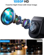 AUTO-VOX Car Reversing Camera: 6 Switchable Systems - Easy Button Switching,180° Wide Angle Lens, No Fisheye Effect, Stealth OEM Style,1080P HD, IP69K Waterproof Parking Camera for Car, SUV, Truck - Image 4