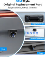 AUTO-VOX Car Reversing Camera: 6 Switchable Systems - Easy Button Switching,180° Wide Angle Lens, No Fisheye Effect, Stealth OEM Style,1080P HD, IP69K Waterproof Parking Camera for Car, SUV, Truck - Image 5