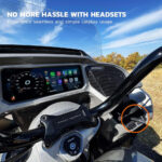 MaedHawk Bypass 2.0 Motorcycle CarPlay Bluetooth 5.4 Headset Adapter with Passthrough USB-C Charging Port (Grey) - Image 4
