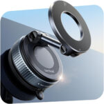 Lamicall Vacuum Magnetic Car Phone Holder, 2025 Upgraded Suction Cup Car Mount for Magsafe, 360° Rotatable for iPhone 17 16 15 13 12 Pro/Max/Plus/Air/Mini on Mirror, Smooth Surface, Windscreen - Black