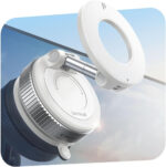 Lamicall Vacuum Magnetic Car Phone Holder, 2025 Upgraded Suction Cup Car Mount for Magsafe, 360° Rotatable for iPhone 17 16 15 13 12 Pro/Max/Plus/Air/Mini on Mirror, Smooth Surface, Windscreen - Black - Image 3