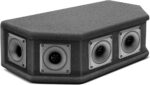 Pyle Audio Speaker System 6-Way, 300 W Peak / 150 W RMS, Full-Range Speakers with Piezo Tweeter, 8 Ohm Impedance, High-Power Car Stereo Speakers, Black Carpeted Enclosure