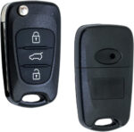 3 Button Replacement Remote Flip Key Fob Case Shell Fix For Compatible with Hyundai i20 i30 i35 iX20 iX35 and Kia Ceed Soul Sportage Venga - Image 3
