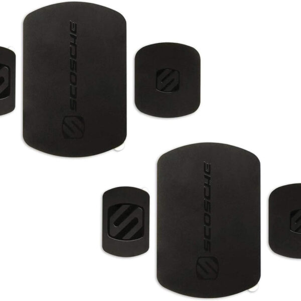 Scosche MRK2PK-UB MagicMount Replacement Metal Plate Kit for Phone, Metal Plates for Magnetic Mount Cell Phone Holder for Car, Universal with All Devices and Phone Case, Black, Pack of 2