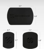 Scosche MRK2PK-UB MagicMount Replacement Metal Plate Kit for Phone, Metal Plates for Magnetic Mount Cell Phone Holder for Car, Universal with All Devices and Phone Case, Black, Pack of 2 - Image 2
