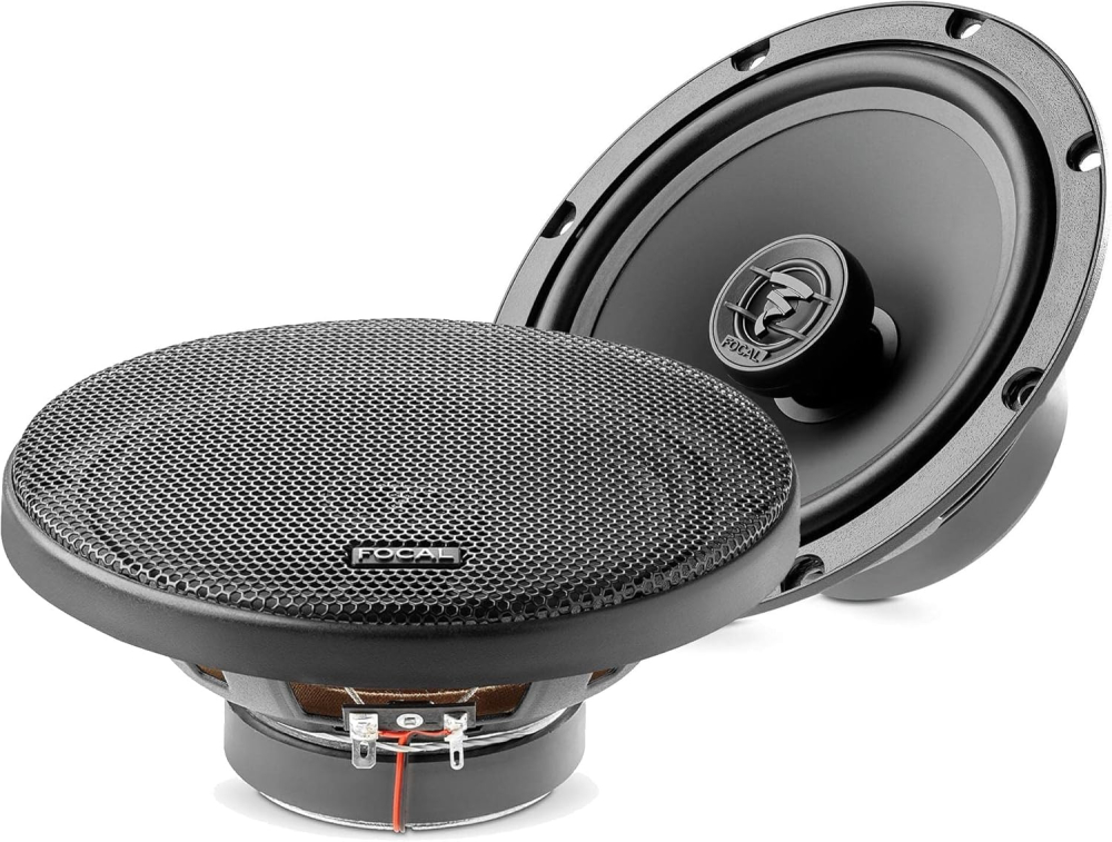 Focal ACX165 Car Audio Speakers, 16.5 cm Coaxial, Black