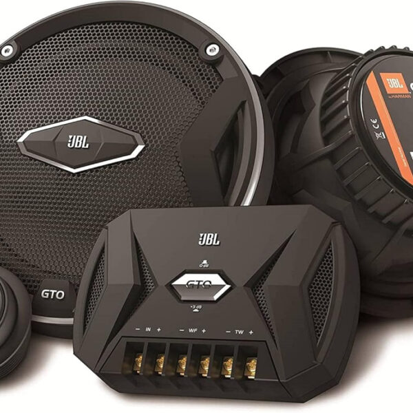 JBL Car GTO 609C 6.5 Inch 2-Way Component Speaker System Including x2 Midrange Speakers and x2 Tweeters - Black