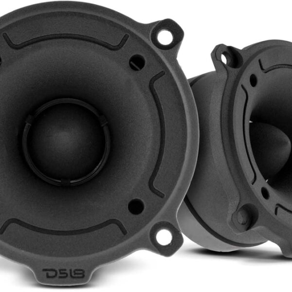 DS18 Car Audio Tweeter 1" Inch 300 Watts Aluminum Super Bullet PRO-TW120B Pair, Black