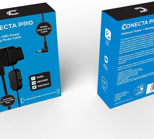 BlackVue Conecta PRO OBD Power + Parking Mode Cable for Easy Hardwire Installation X Series Dash Cams