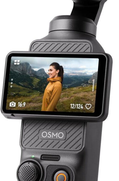 DJI Osmo Pocket 3, Vlogging Camera with 1'' CMOS & 4K/120fps Video, 3-Axis Stabilization, Fast Focusing, Face/Object Tracking, 2" Rotatable Touchscreen, Small Video Camera for Photography, Youtube