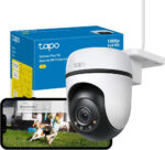 Tapo TC40 Pan/Tilt Smart Security Outdoor Camera, Full HD, 360° Smart Person Detection Motion Tracking, Color Night Vision, WiFi Camera No Monthly Fee, Two-Way Talk, IP65, Works with Alexa & Google