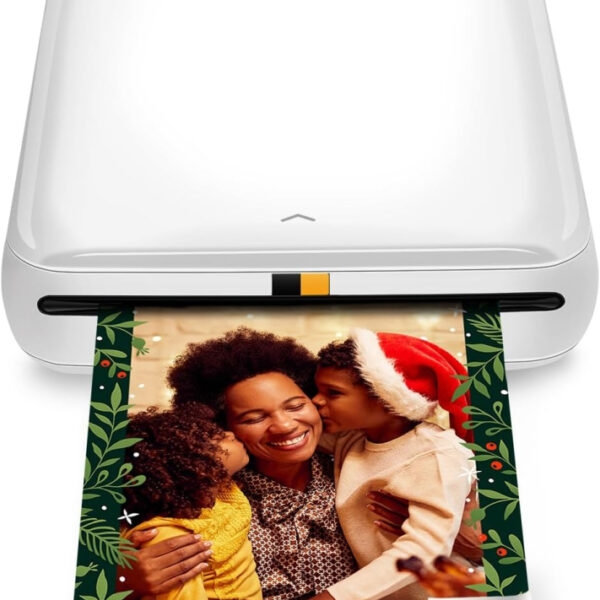 KODAK Step Instant Smartphone Photo Printer - Portable Mini Color Wireless Mobile Printer - Zink 2x3 Inch Sticky-Back Photos - Bluetooth Compatible with iOS & Android Devices - Fun Editing App - White
