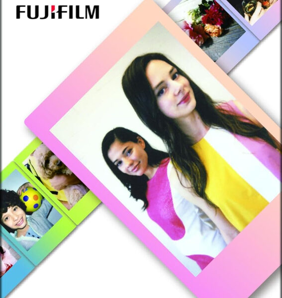 instax mini instant film, Macaron border, 10 shot pack, suitable for all instax mini cameras and printers