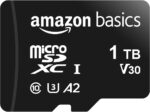 Amazon Basics MicroSDXC, 256 GB, with SD Adapter, A2, U3, read speed up to 100 MB/s, Black - Image 2