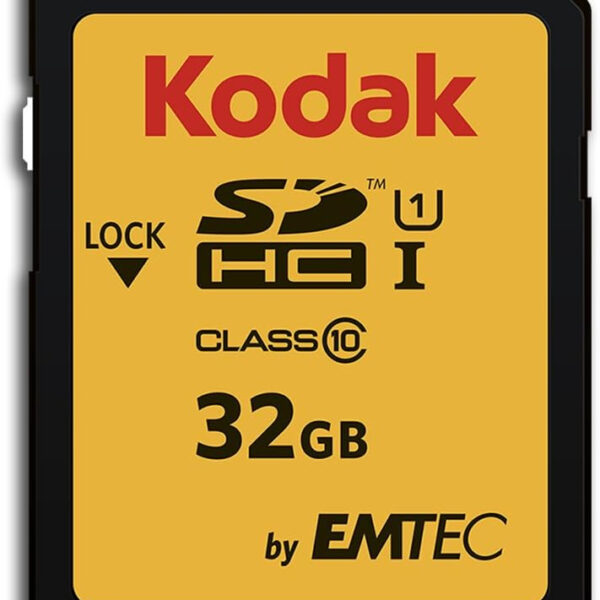 Kodak Premiun SDHC 32GB Class10 U1, packaging may vary