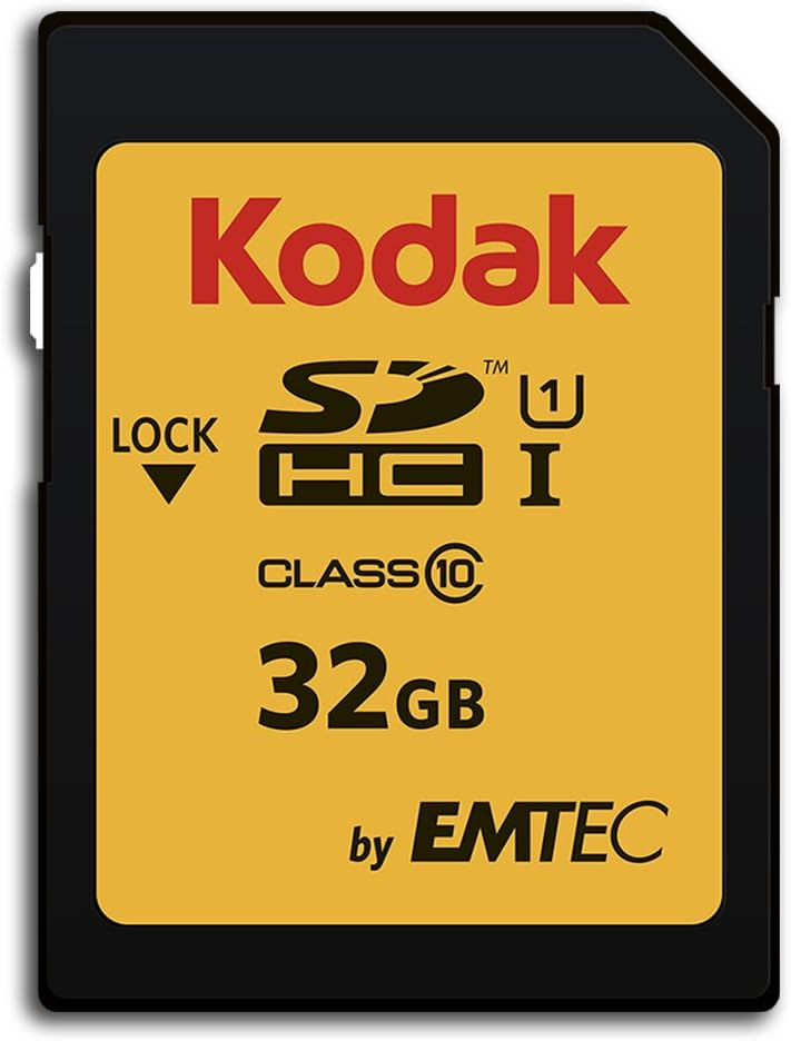 Kodak Premiun SDHC 32GB Class10 U1, packaging may vary