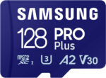 Samsung PRO Plus MicroSD Card, 128 GB, UHS-I U3, Full HD & 4K UHD, Read Speed 180 MB/s, Write Speed 130 MB/s, Memory Card for Cameras and Drones, Includes USB Card Reader, MB-MD128SA/EU