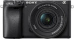 Sony Alpha 6400 APS-C Mirrorless Camera with 16-50mm Lens (24.2MP, Real-Time Eye Autofocus, 4K Video, 0.02s Fast AF, Tiltable Screen, Ideal for Vlogging, Travel and Content Creation)