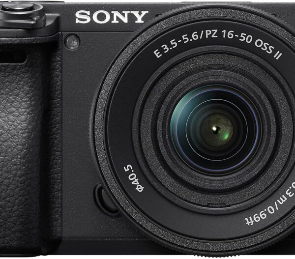 Sony Alpha 6400 APS-C Mirrorless Camera with 16-50mm Lens (24.2MP, Real-Time Eye Autofocus, 4K Video, 0.02s Fast AF, Tiltable Screen, Ideal for Vlogging, Travel and Content Creation)