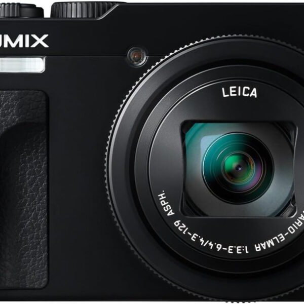 Panasonic LUMIX DC-TZ99E-K Compact Travel Zoom Camera, LEICA DC Lens, 30x Zoom, 20.3MP, 4K 30p Video, Tiltable Monitor, Wi-Fi, Bluetooth, Black