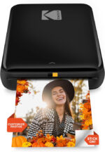 KODAK Step Instant Smartphone Photo Printer - Portable Mini Color Wireless Mobile Printer - Zink 2x3 Inch Sticky-Back Photos - Bluetooth Compatible with iOS & Android Devices - Fun Editing App - Black