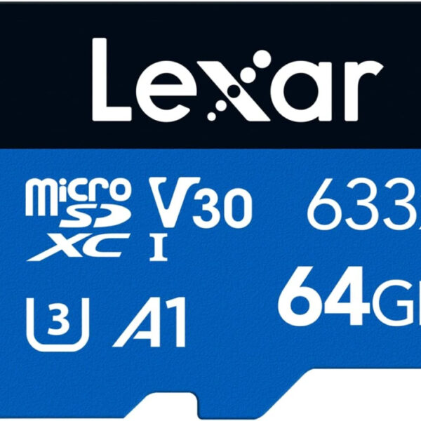 Lexar 64GB Micro SD Card, microSDXC UHS-I Card W/O SD Adapter, microSD Memory Card up to 100MB/s Read, A1, Class 10, U3, V30, TF Card for Smartphones/Tablets/IP Cameras