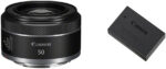 Canon RF 50mm F1.8 STM Lens | Compact and Lightweight, Fast F1.8 Aperture, Compatible with all Canon EOS R Series Cameras, Black - Image 2