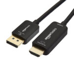Amazon Basics DisplayPort to HDMI Cable, Uni-Directional, 1080p, 1920x1200, 4K@60Hz, 1.8 m, Gold-Plated Plug, Black