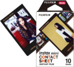 instax mini instant film Contact Sheet border, 10 shot pack, suitable for all instax mini cameras and printers