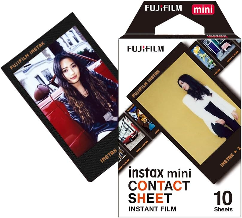instax mini instant film Contact Sheet border, 10 shot pack, suitable for all instax mini cameras and printers