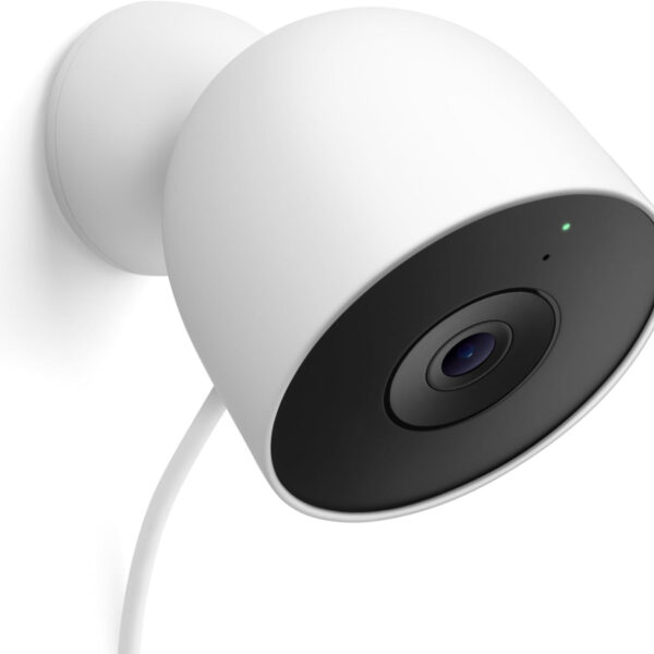 Google Nest Cam Outdoor (Wired, 2nd Gen) - Outdoor Security Camera with 2K Video - Works with Google Home - With Gemini - Snow