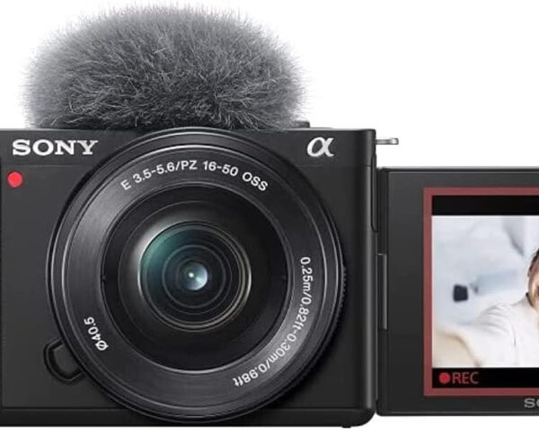 Sony ZV-E10L Mirrorless Vlog Camera with 16-50mm Lens (APS-C Sensor, 4K Video, Flip Screen, Real-Time Eye AF, Ideal for Content Creators)